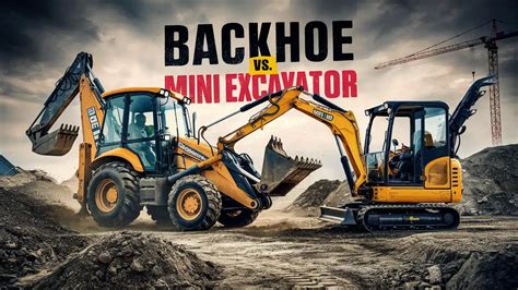 tractor backhoe vs mini excavator